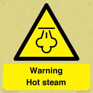 Warning Hot steam